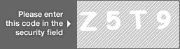 captcha code for visual authentication  letter Z number 5 letter T number 9
