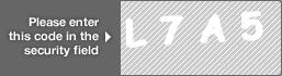 captcha code for visual authentication  letter L number 7 letter A number 5