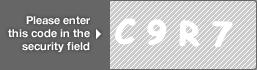 captcha code for visual authentication  letter C number 9 letter R number 7